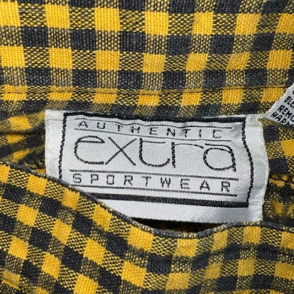 Extra Authentic Sportwear, Vintage 90’s Checker Pencil Skirt Junior Small Size 3 - Picture 5 of 9